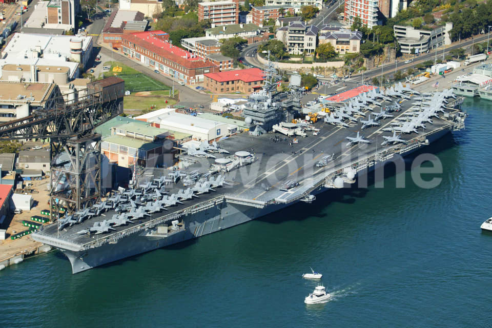 Aerial Image of USS Kitty Hawk