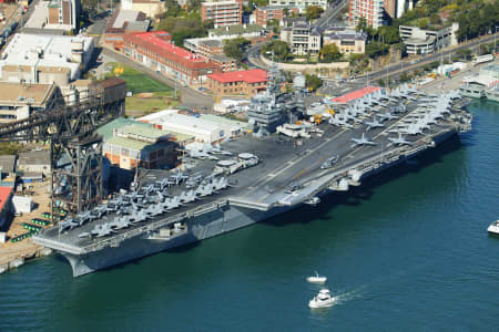 Aerial Image of USS KITTY HAWK