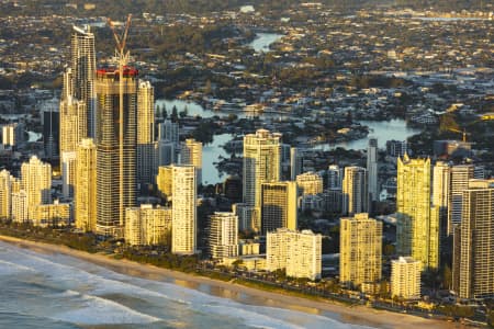 Aerial Image of SURFERS PARADISE SUNRISE