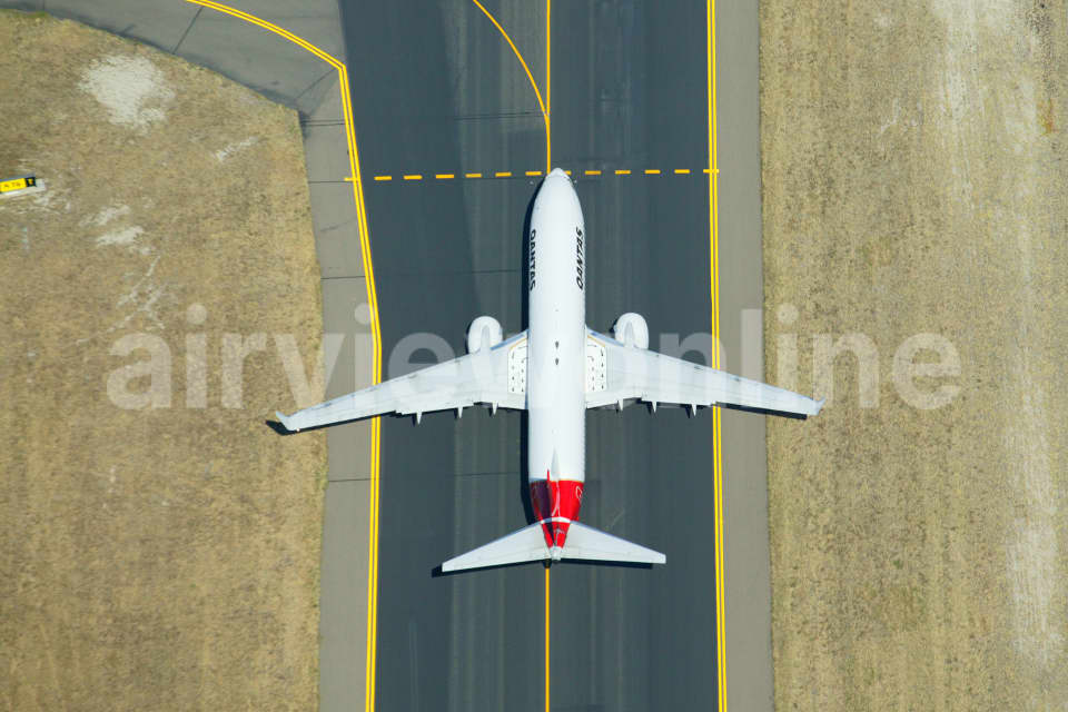 Aerial Image of Qantas Departure