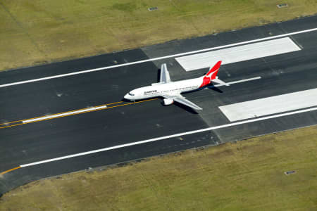 Aerial Image of QANTAS 737