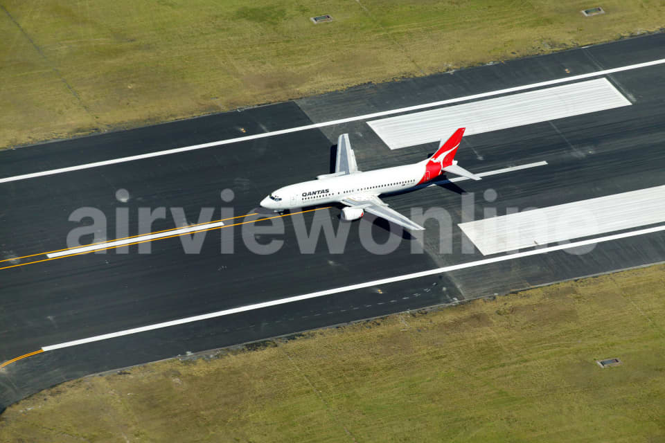 Aerial Image of Qantas 737