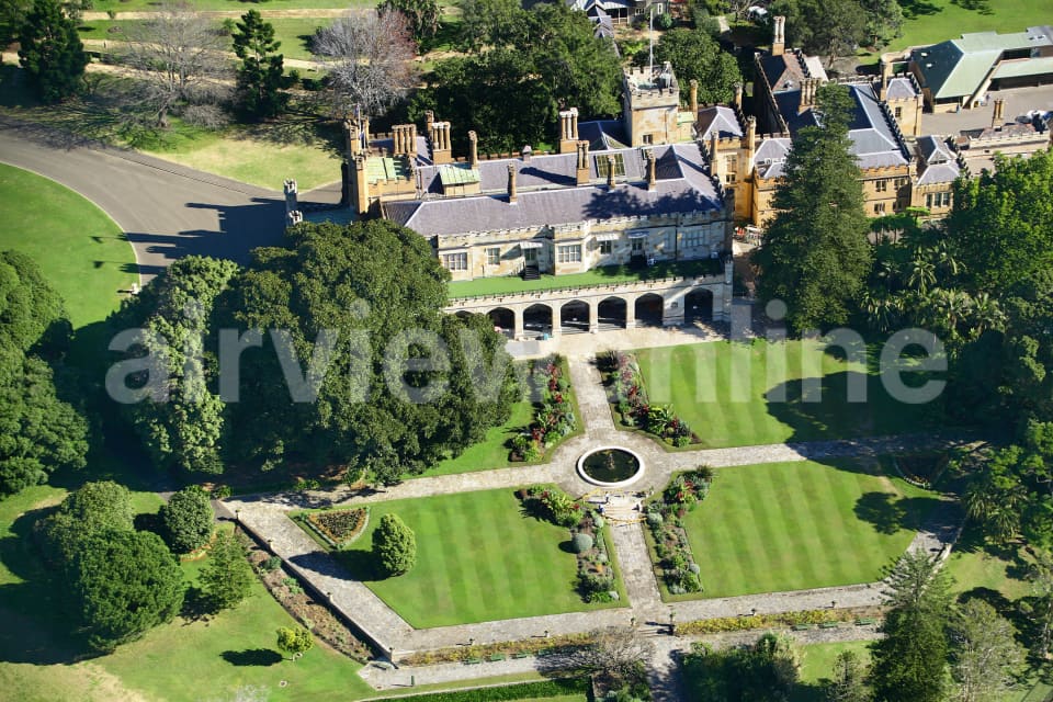 Aerial Image of Closeup of Government House