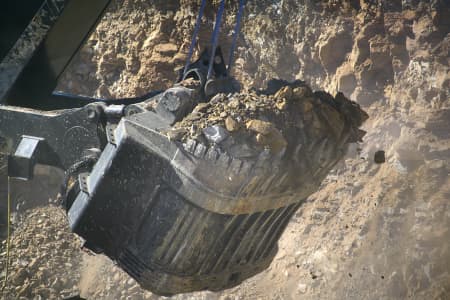 Aerial Image of MINING SHOVEL AT WORK