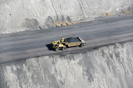 Aerial Image of MINING TRUCK AND TRAILER