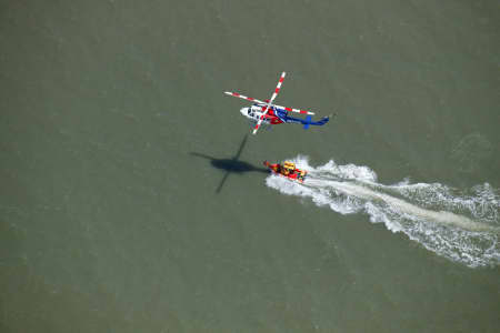 Aerial Image of HELICOPTER WINCHING