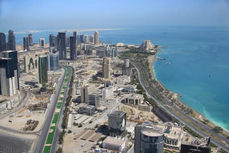 Aerial Image of THE CORNICHE, DOHA.