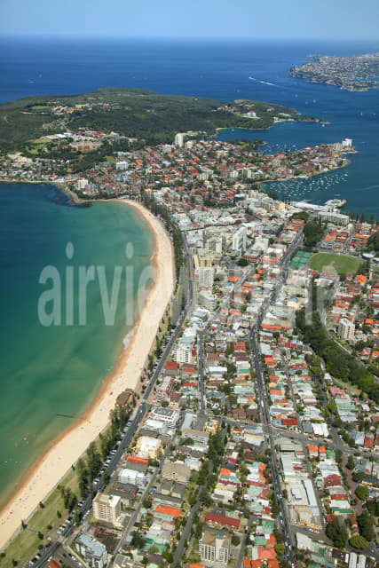 Aerial Image of Manly Beach Portrait