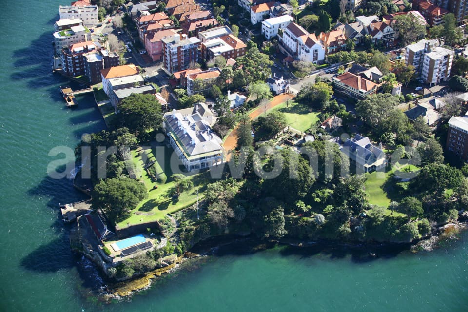 Aerial Image of Kirribilli House and Admiralty House
