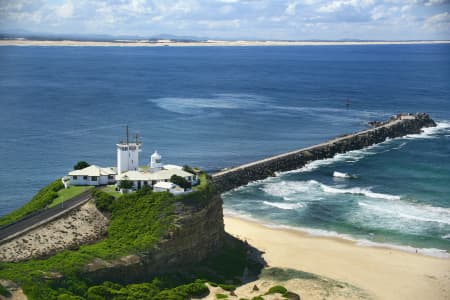 Aerial Image of NOBBYS HEAD TO STOCKTON BEACH