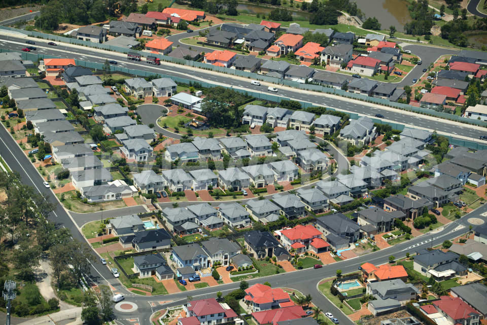 Aerial Image of Suburban Triangle