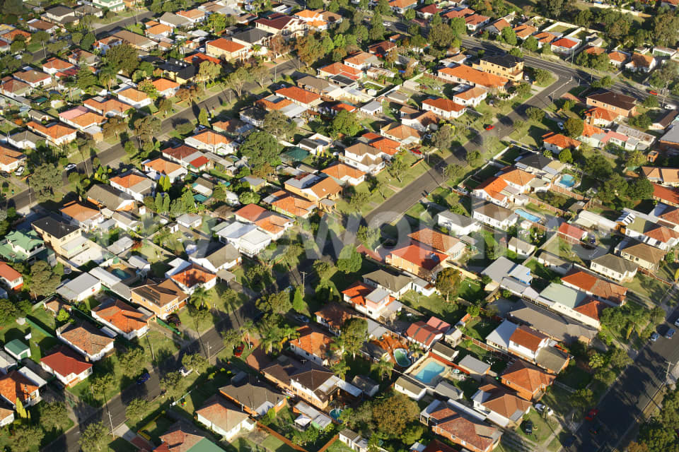 Aerial Image of Peaceful Suburb