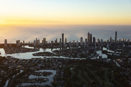 Aerial Image of SURFERS PARADISE SUNRISE