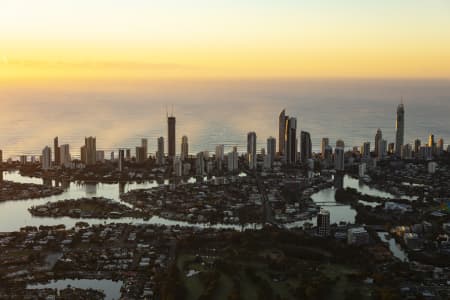 Aerial Image of SURFERS PARADISE SUNRISE