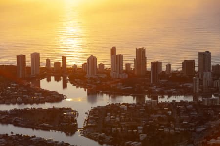 Aerial Image of SURFERS PARADISE SUNRISE