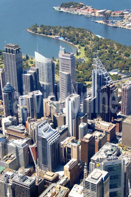 Aerial Image of Sydney CBD to Garden Island