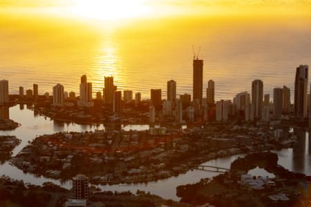 Aerial Image of SURFERS PARADISE SUNRISE