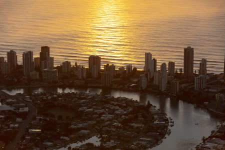 Aerial Image of SURFERS PARADISE SUNRISE