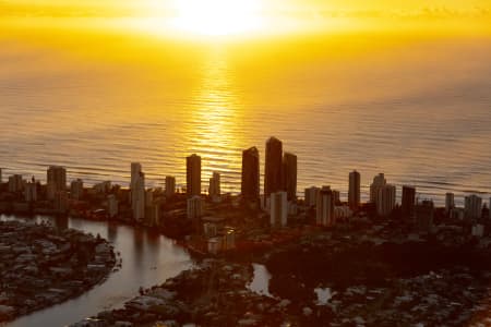 Aerial Image of SURFERS PARADISE SUNRISE