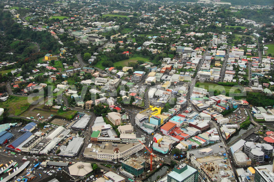 Aerial Image of Suva City Centre Fiji