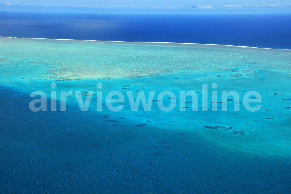 Aerial Image of Reef Blues, Fiji