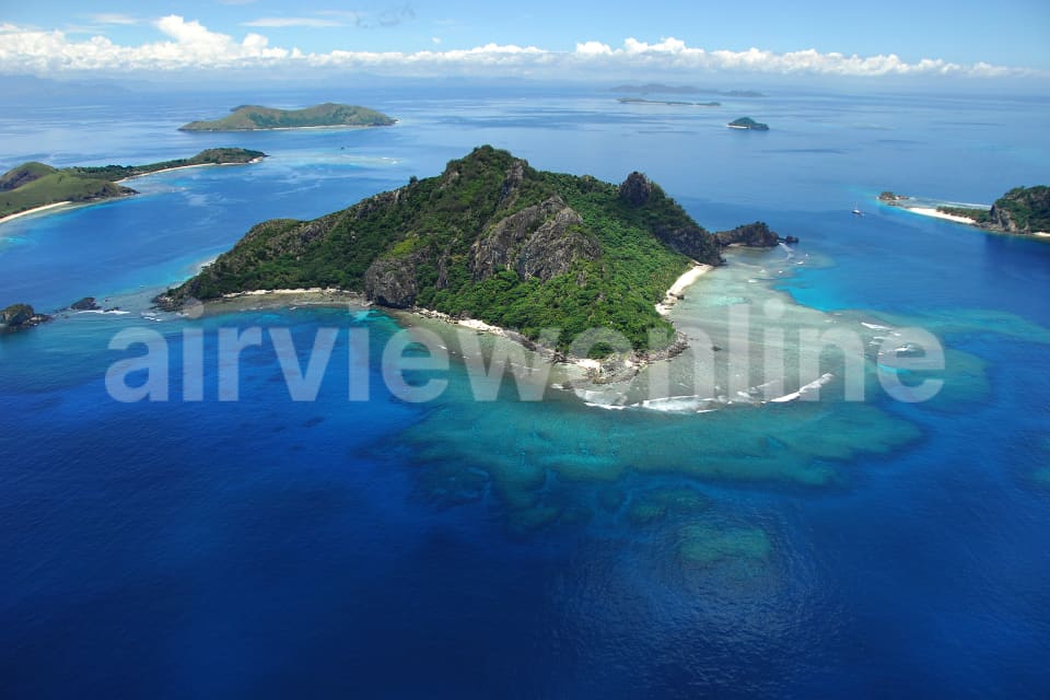 Aerial Image of Monu Island, Fiji