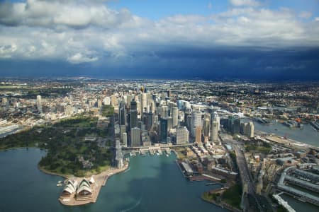 Aerial Image of SYDNEY WEATHER CONTRASTS