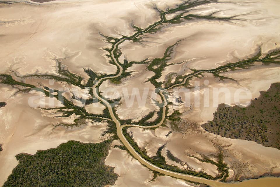 Aerial Image of Channel and Tributaries
