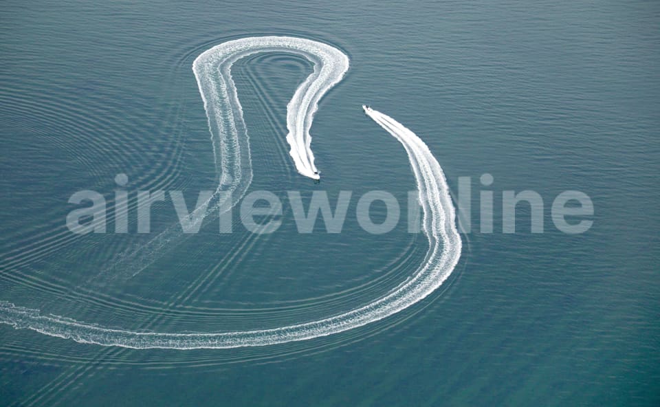 Aerial Image of Speed Boats
