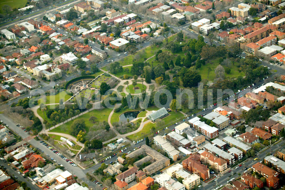 Aerial Image of St Kilda Botanical Gardens