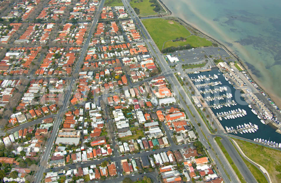 Aerial Image of St Kilda and Elwood