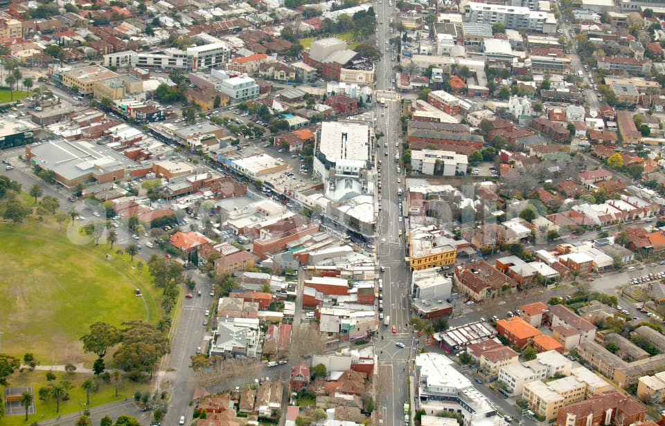 Aerial Image of Barkly Street in St Kilda