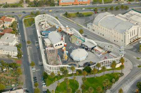 Aerial Image of LUNA PARK IN ST KILDA.