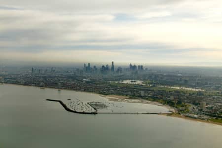 Aerial Image of ST KILDA PIER.