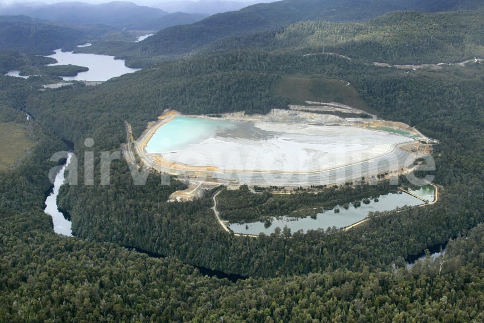 Aerial Image of Rosebery Mine Tailings Dam