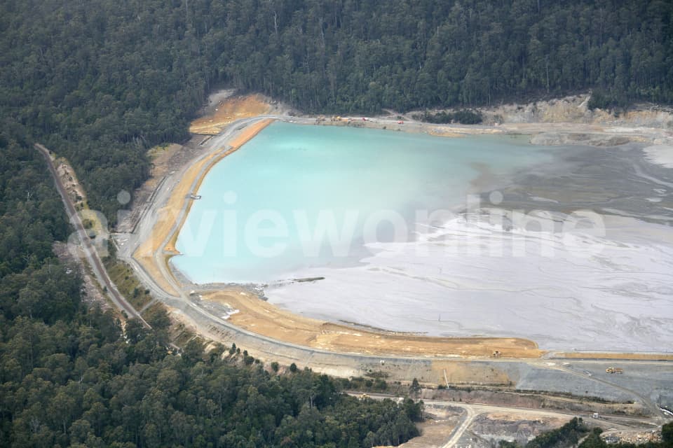 Aerial Image of Tailings Dam at Rosebery