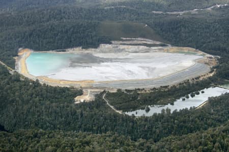 Aerial Image of ZINIFEX MINE TAILINGS DAM, ROSEBERY TAS