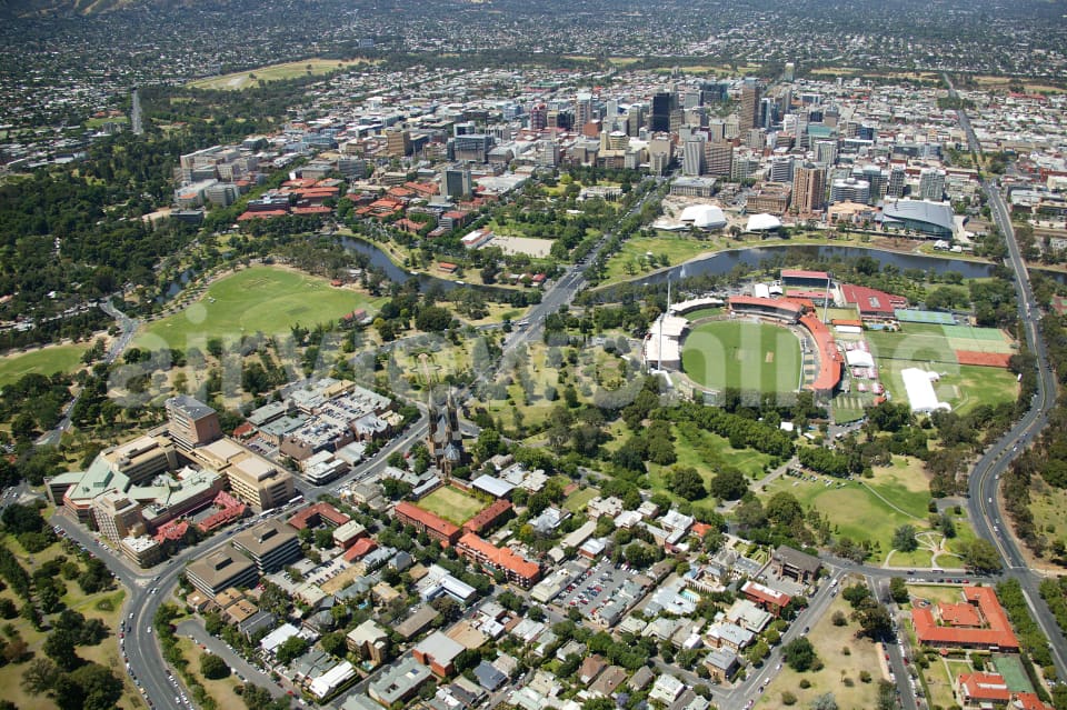 Aerial Image of North Adelaide and CBD