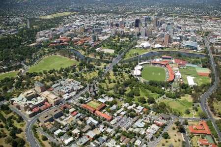 Aerial Image of NORTH ADELAIDE AND CBD.