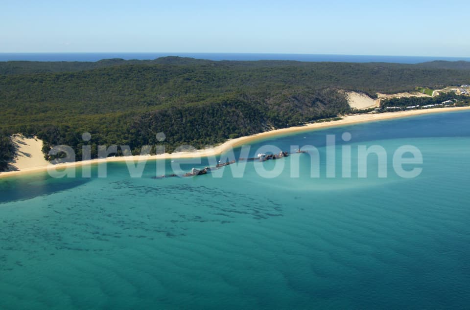Aerial Image of Moreton Island Queensland