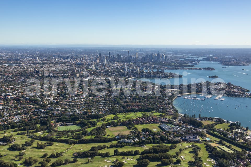 Aerial Image of Rose Bay to Sydney CBD