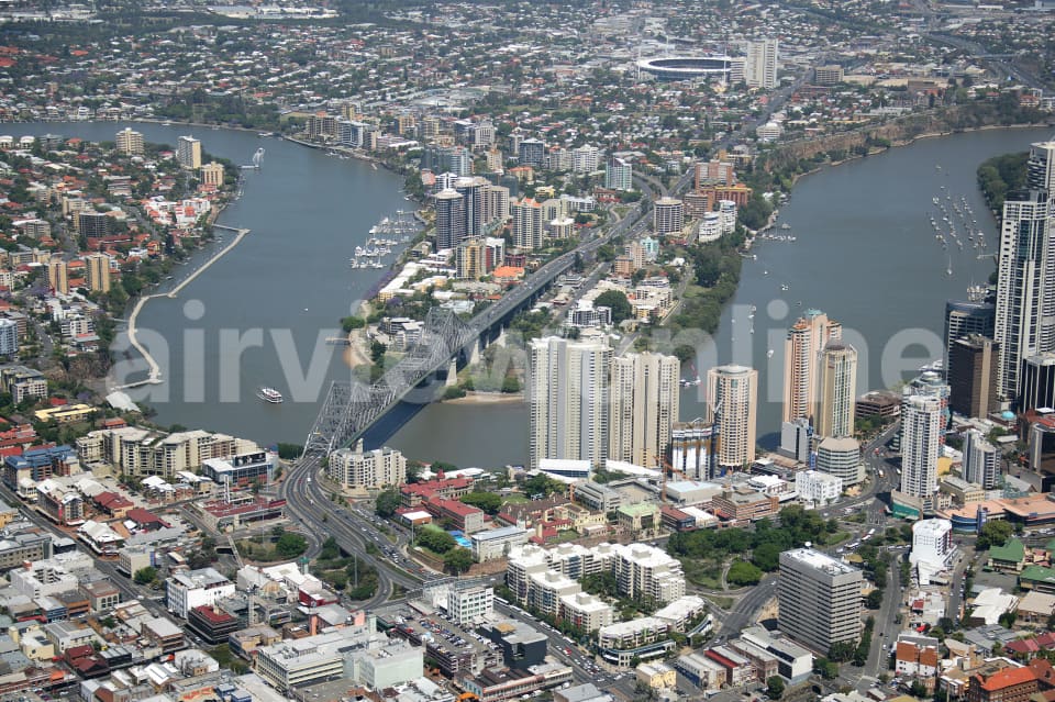Aerial Image of Fortitude Valley to Woolloongabba