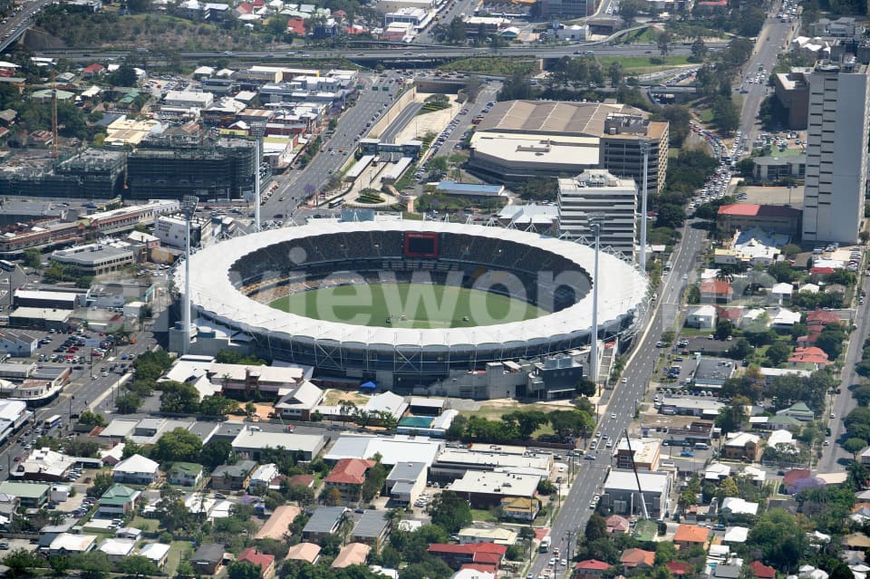 Aerial Image of Brisbane Cricket Ground in Woolloongabba