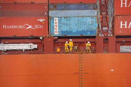 Aerial Image of CARGO SHIP CREW