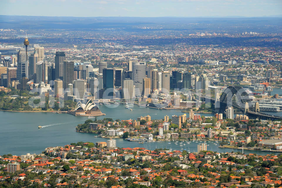 Aerial Image of Sydney from Neutral Bay