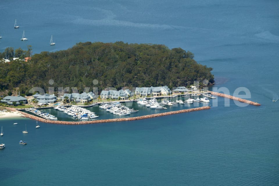 Aerial Image of Nelson Bay Marina