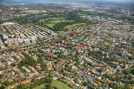 Aerial Image of WOOLLAHRA TO BOTANY BAY.