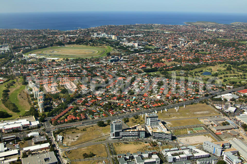 Aerial Image of Zetland and Kensington
