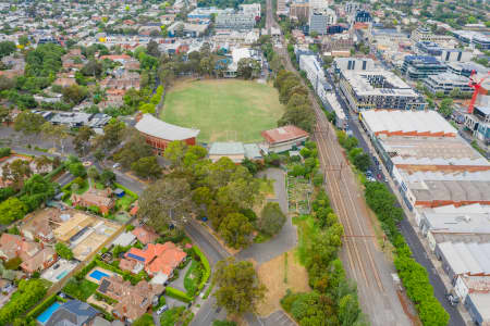 Aerial Image of GLENFERRIE OVAL, HAWTHORN