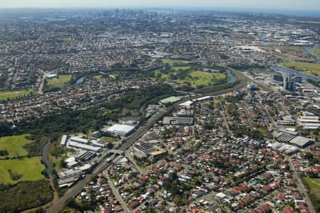 Aerial Image of TURRELLA TO SYDNEY CBD.